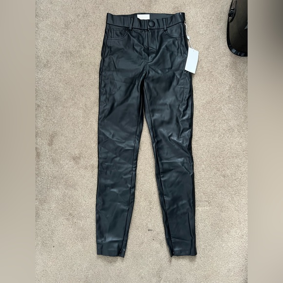 Ronny Kobo Black Leather Pants - Picture 1 of 5